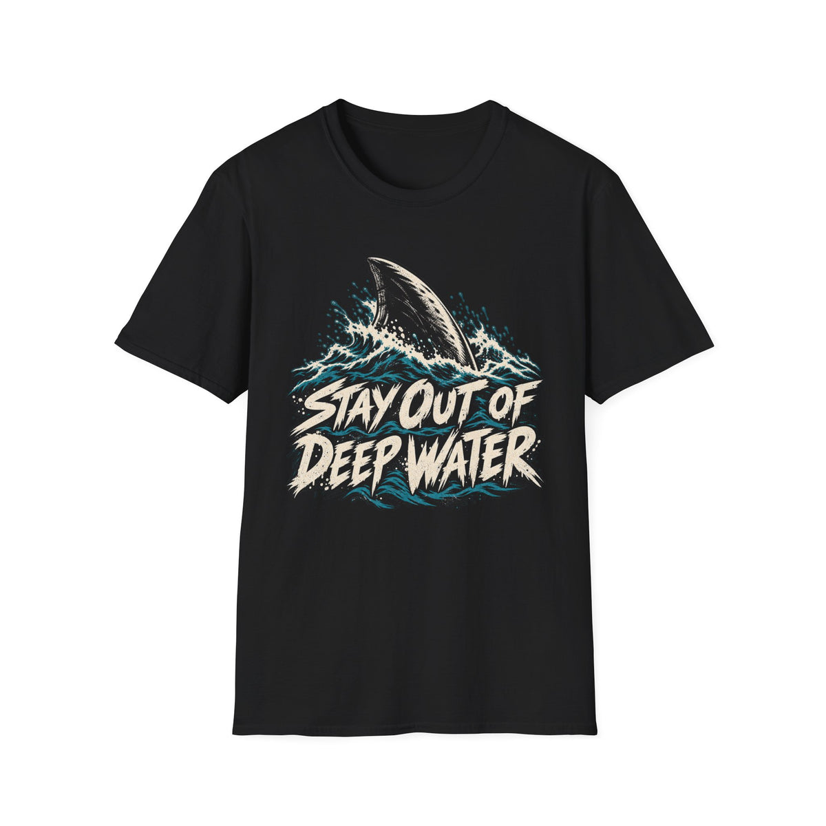 Stay Out of Deep Water Shark Metaphor T-Shirt