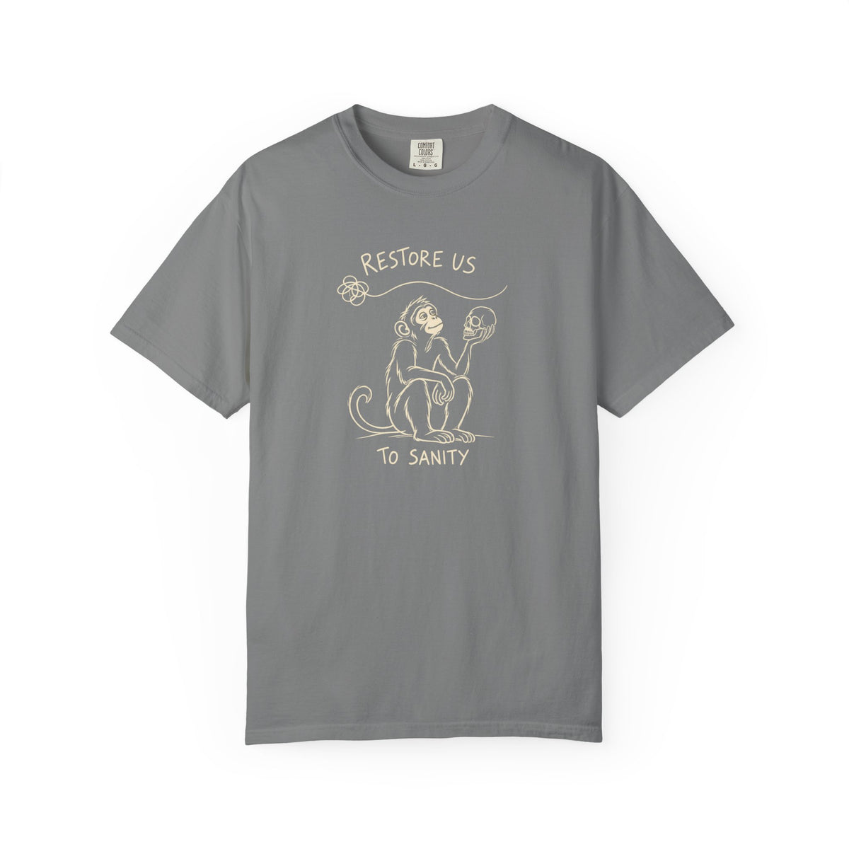Restore Us To Sanity (Monkey) 12-Step Recovery T-Shirt