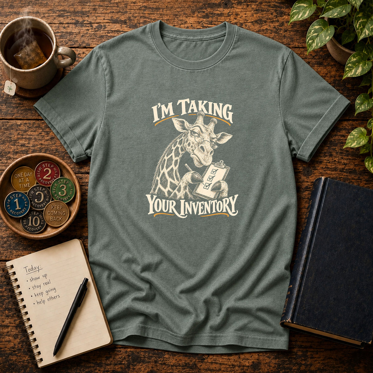I'm Taking Your Inventory (Giraffe) Recovery T-Shirt
