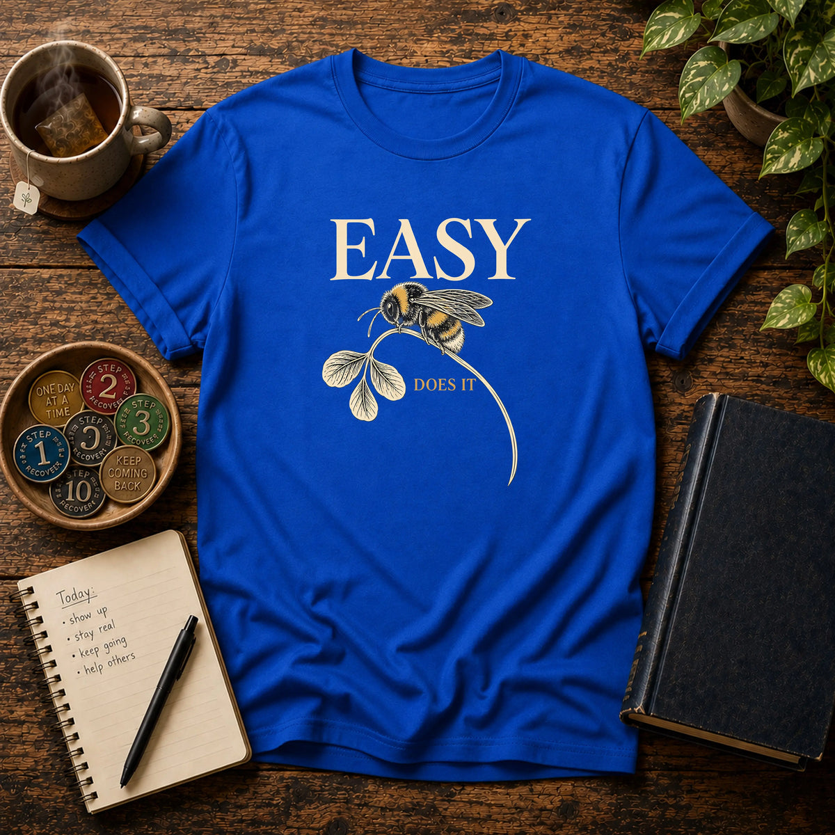Easy Does It - Premium Cotton T-Shirt Into Recovery
