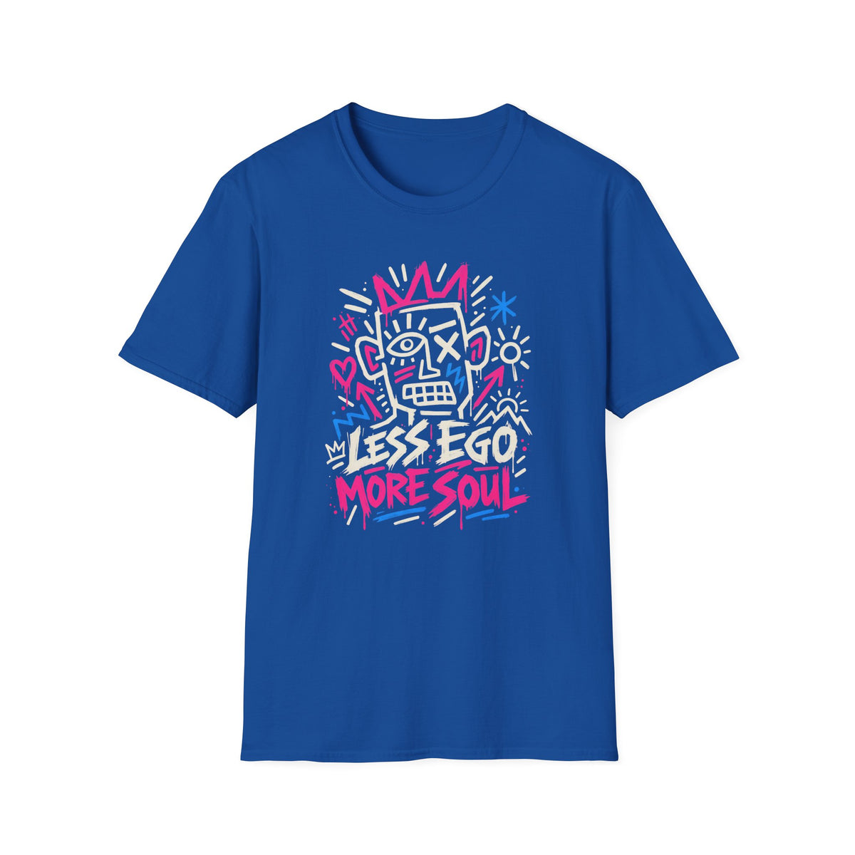 Less Ego More Soul Graffiti Inspirational  T-Shirt