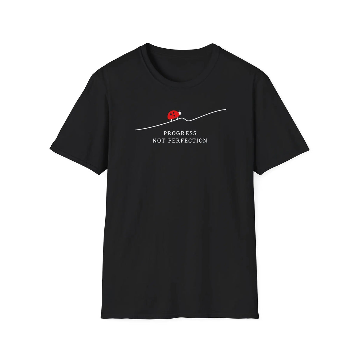 Progress Not Perfection - Premium Cotton T-Shirt Into Recovery