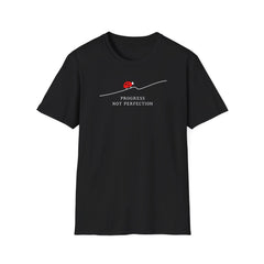 Progress Not Perfection - Premium Cotton T-Shirt Into Recovery