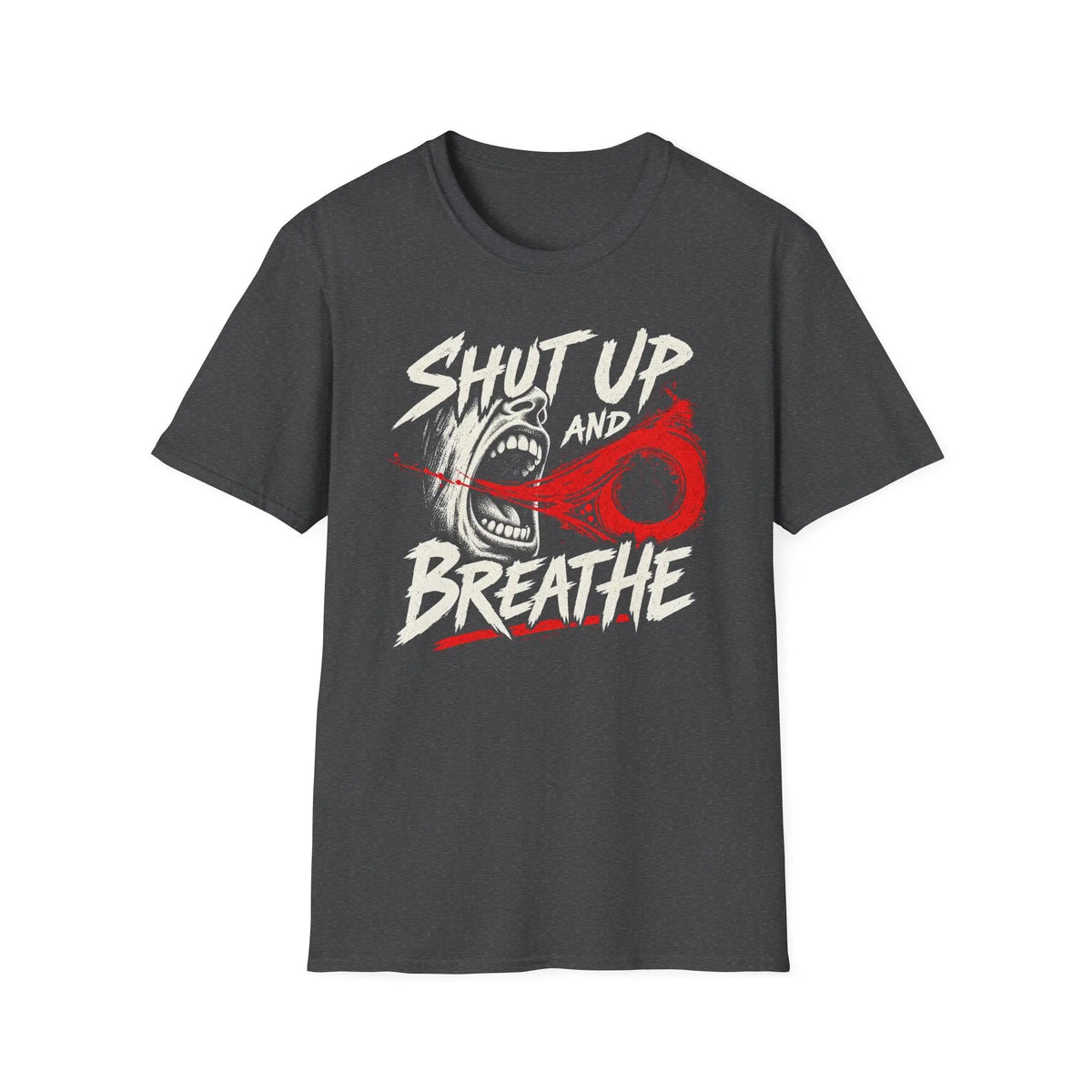 Shut Up And Breathe - Premium Cotton T-Shirt Into Recovery
