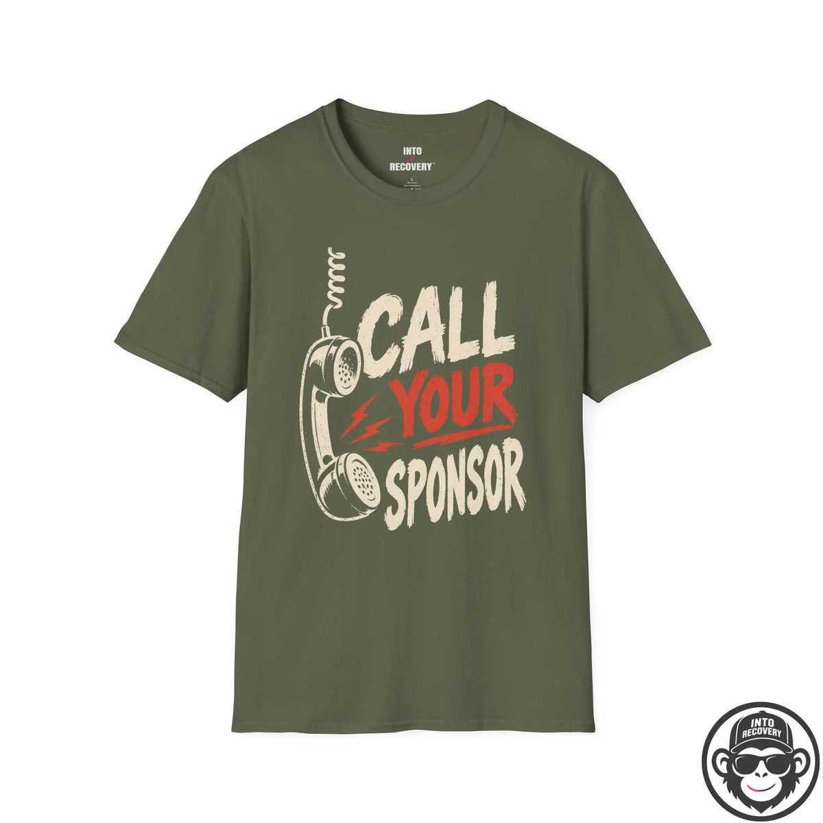Call Your Sponsor Recovery Sobriety T-Shirt Printify