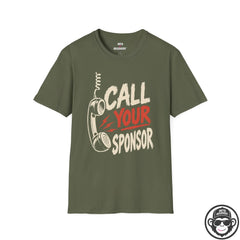 Call Your Sponsor Recovery Sobriety T-Shirt Printify