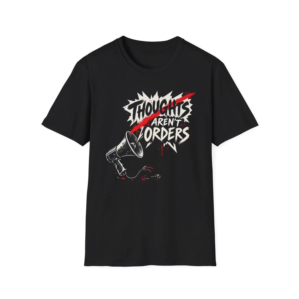 Thoughts Aren't Orders - Premium Cotton T-Shirt Into Recovery