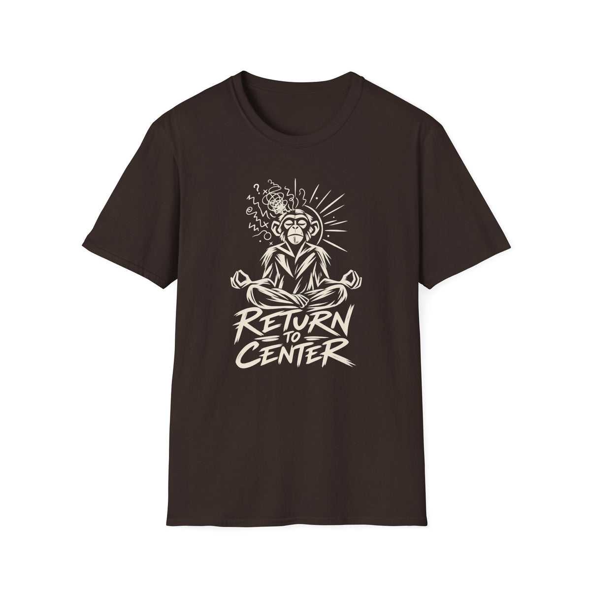 Return to Center Zen Monkey Meditation T-Shirt