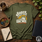 Sober Looks Good On Me - Premium Cotton T-Shirt Into Recovery