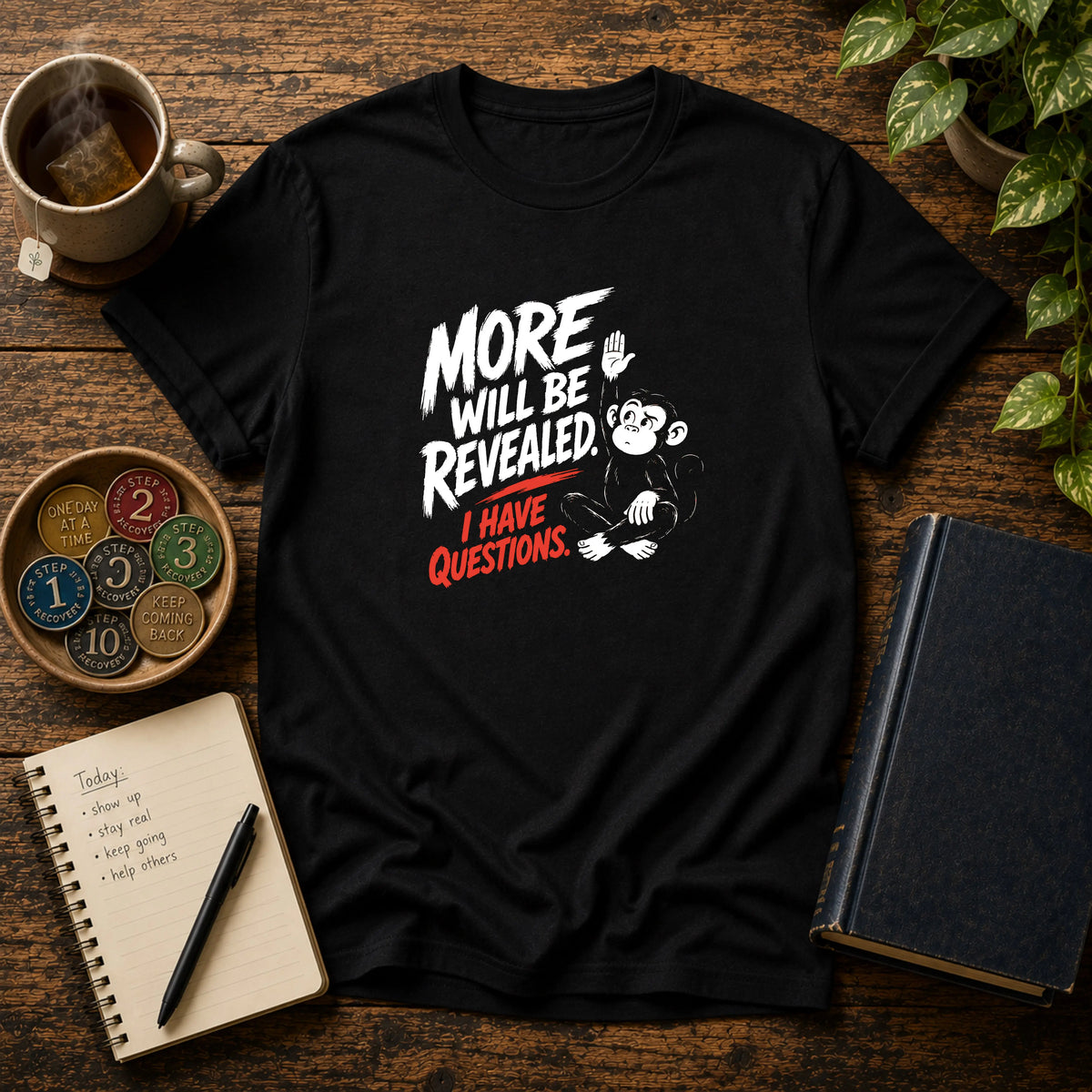 More Will Be Revealed - Premium Cotton T-Shirt Into Recovery