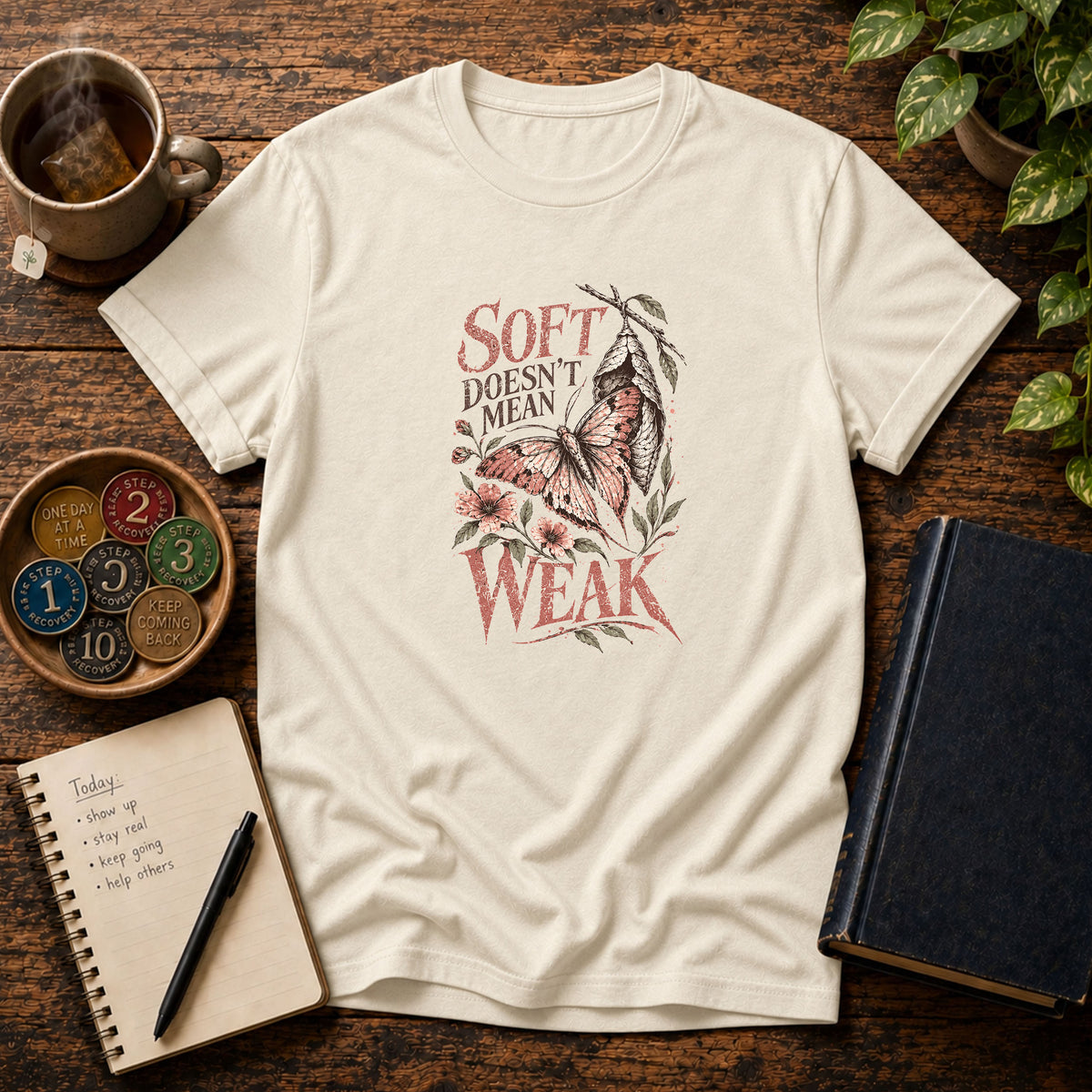 Soft Doesn’t Mean Weak (Butterfly) Empowerment T-Shirt