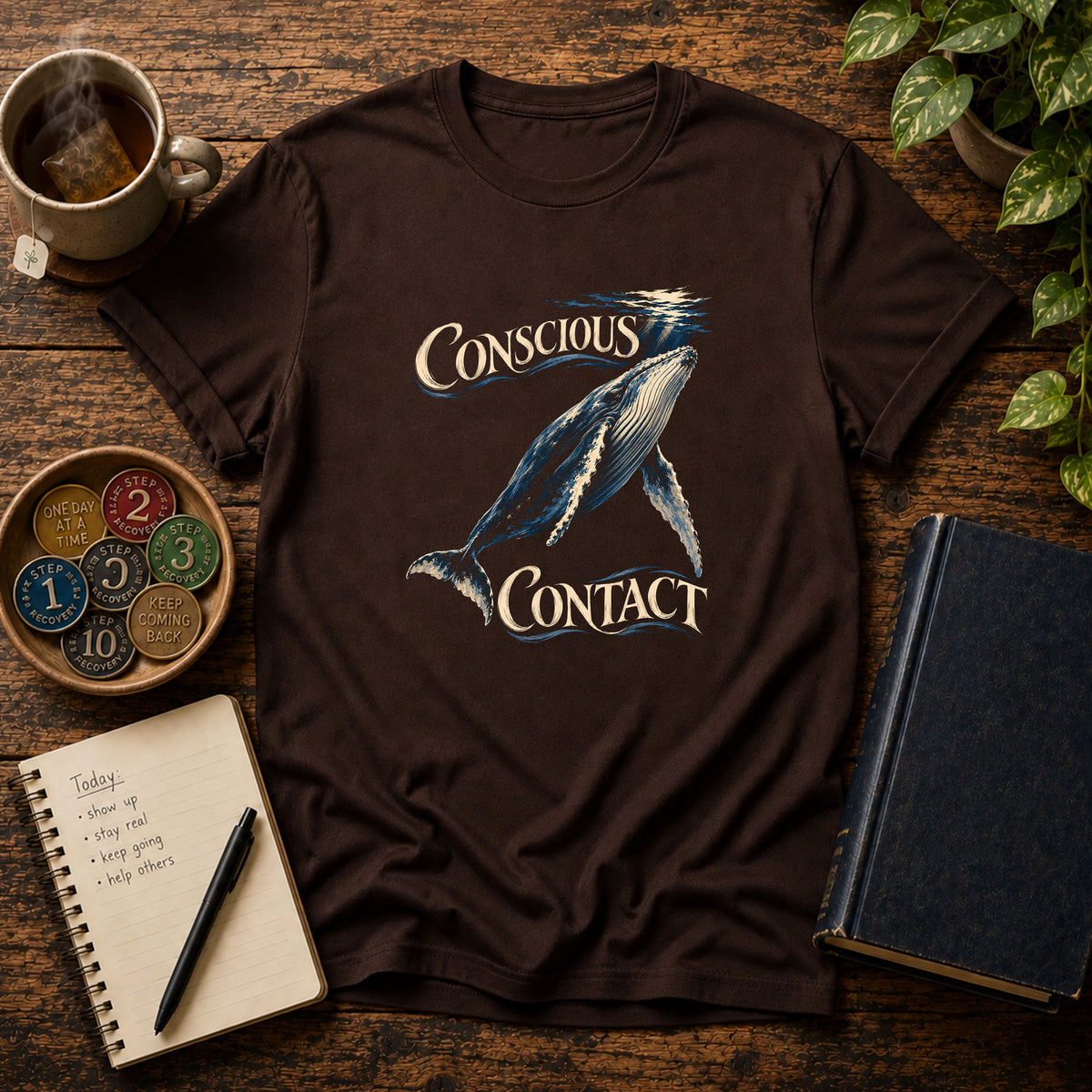 Conscious Contact (Whale) Recovery T-Shirt
