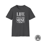 Life Feels Like Mine Now - Premium Cotton T-Shirt Into Recovery
