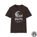 Peace Is Practice - Premium Cotton T-Shirt Into Recovery