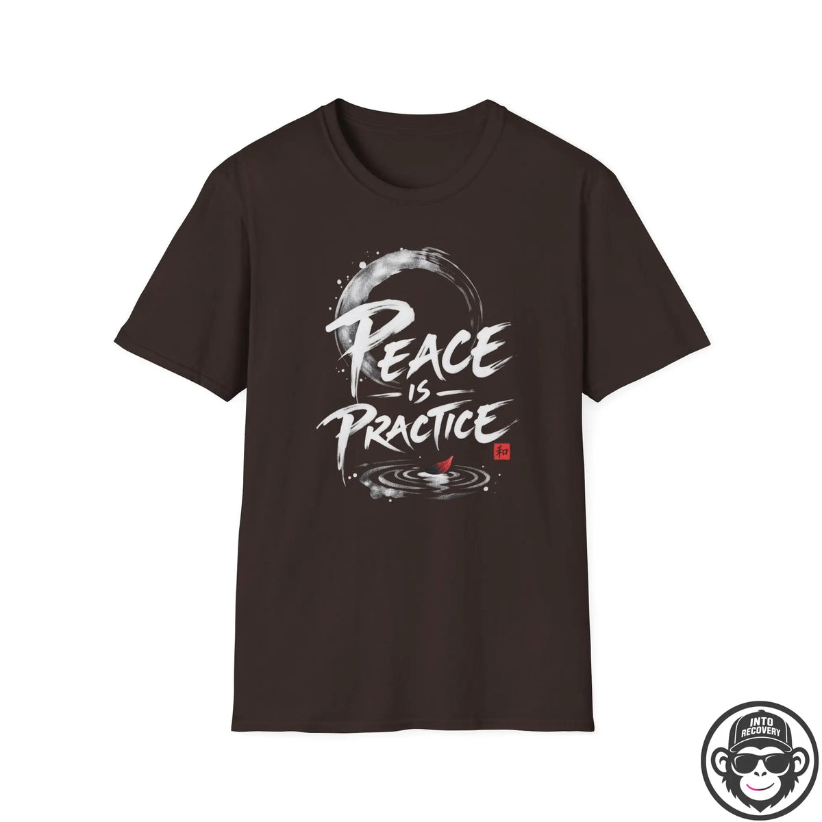 Peace Is Practice - Premium Cotton T-Shirt Into Recovery