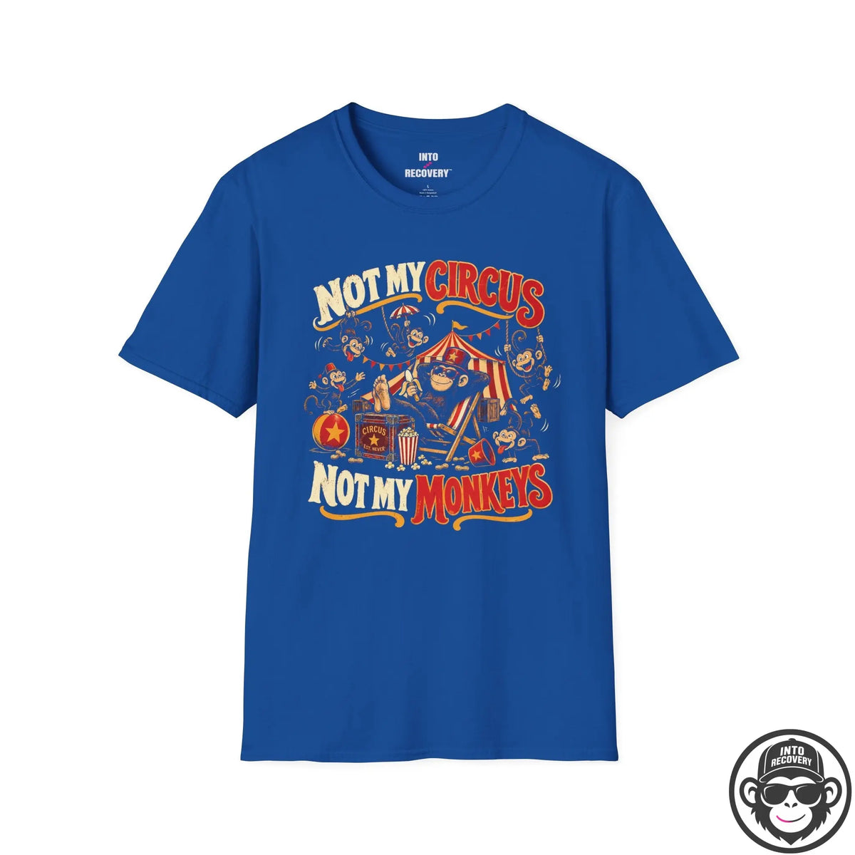 Not My Circus Not My Monkeys Recovery T-Shirt Into Recovery