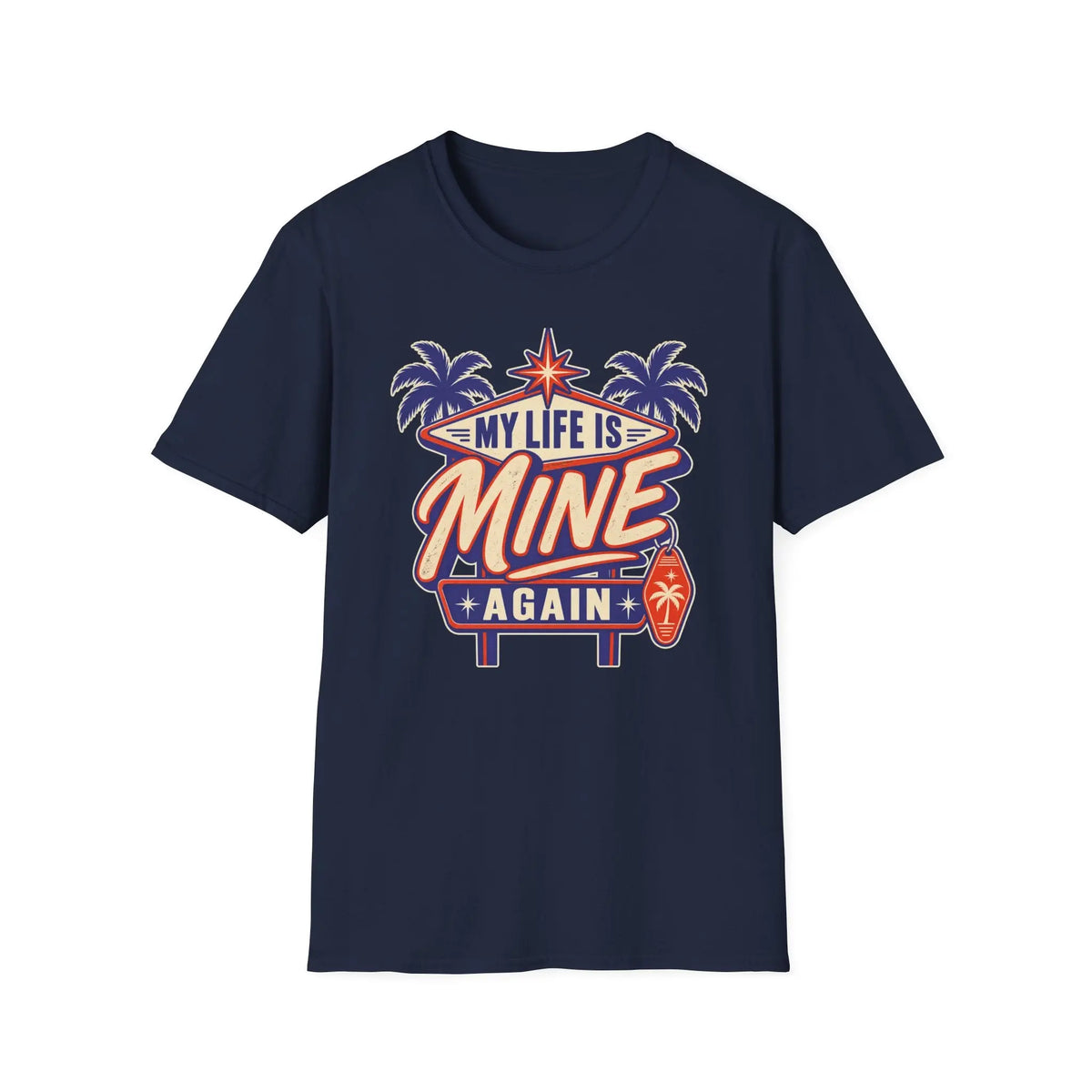 My Life Is Mine Again - Premium Cotton T-Shirt Into Recovery