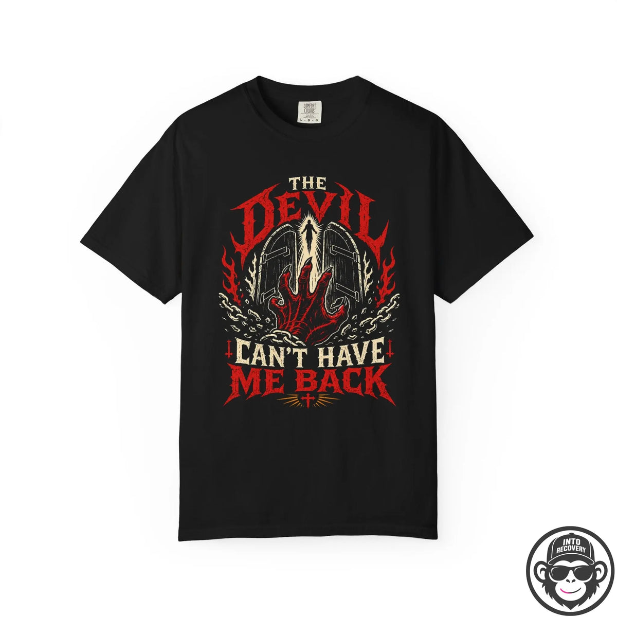 The Devil Can't Have Me Back Recovery T-Shirt Into Recovery