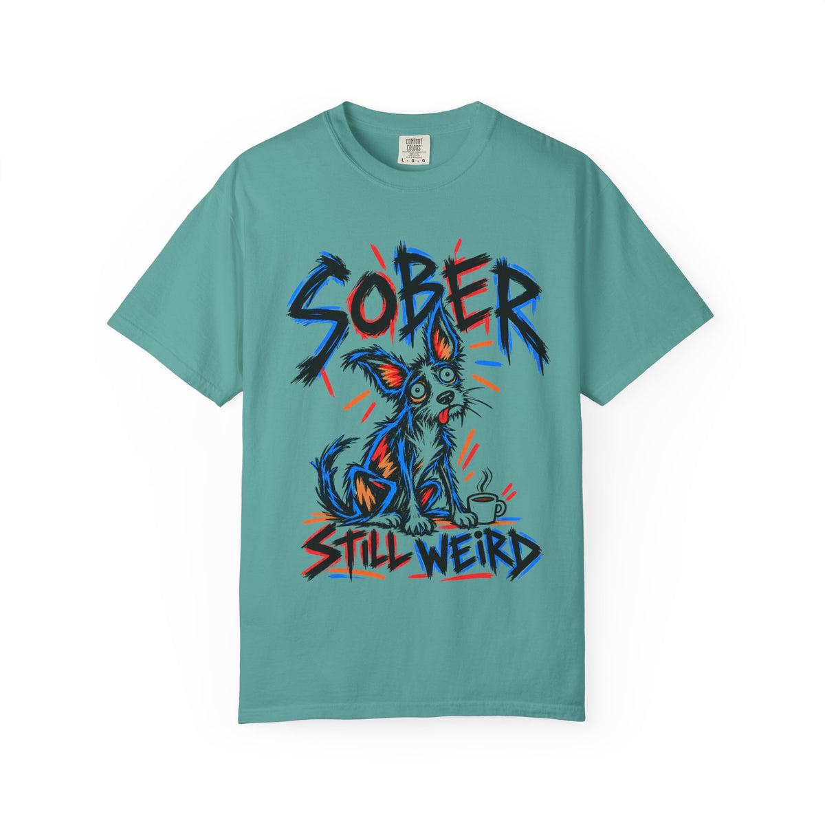 Sober Still Weird (Quirky Dog) T-Shirt