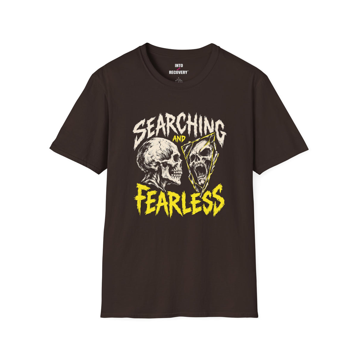 Searching and Fearless (Skull) 12-Step Recovery T-Shirt