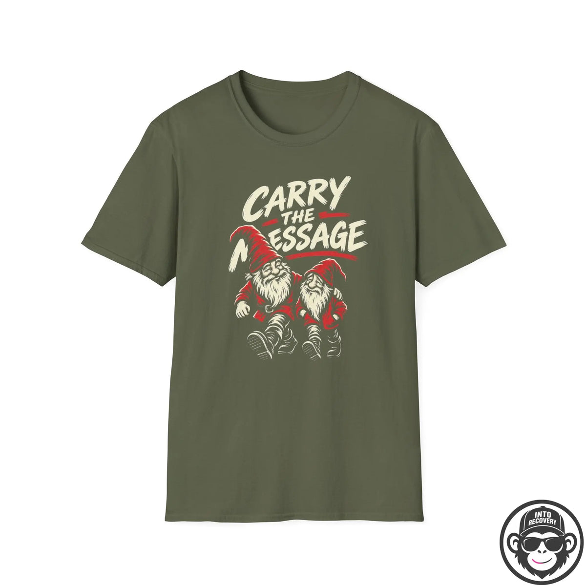 Carry The Message - Premium Cotton T-Shirt Into Recovery
