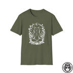 Mediative Cat - Premium Cotton T-Shirt Into Recovery