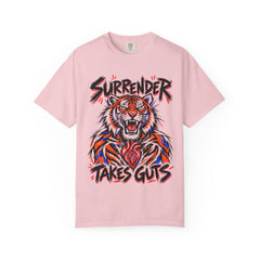 Surrender Takes Guts (Tiger) 12-Step Recovery T-Shirt