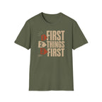 First Things First - Premium Cotton T-Shirt Into Recovery