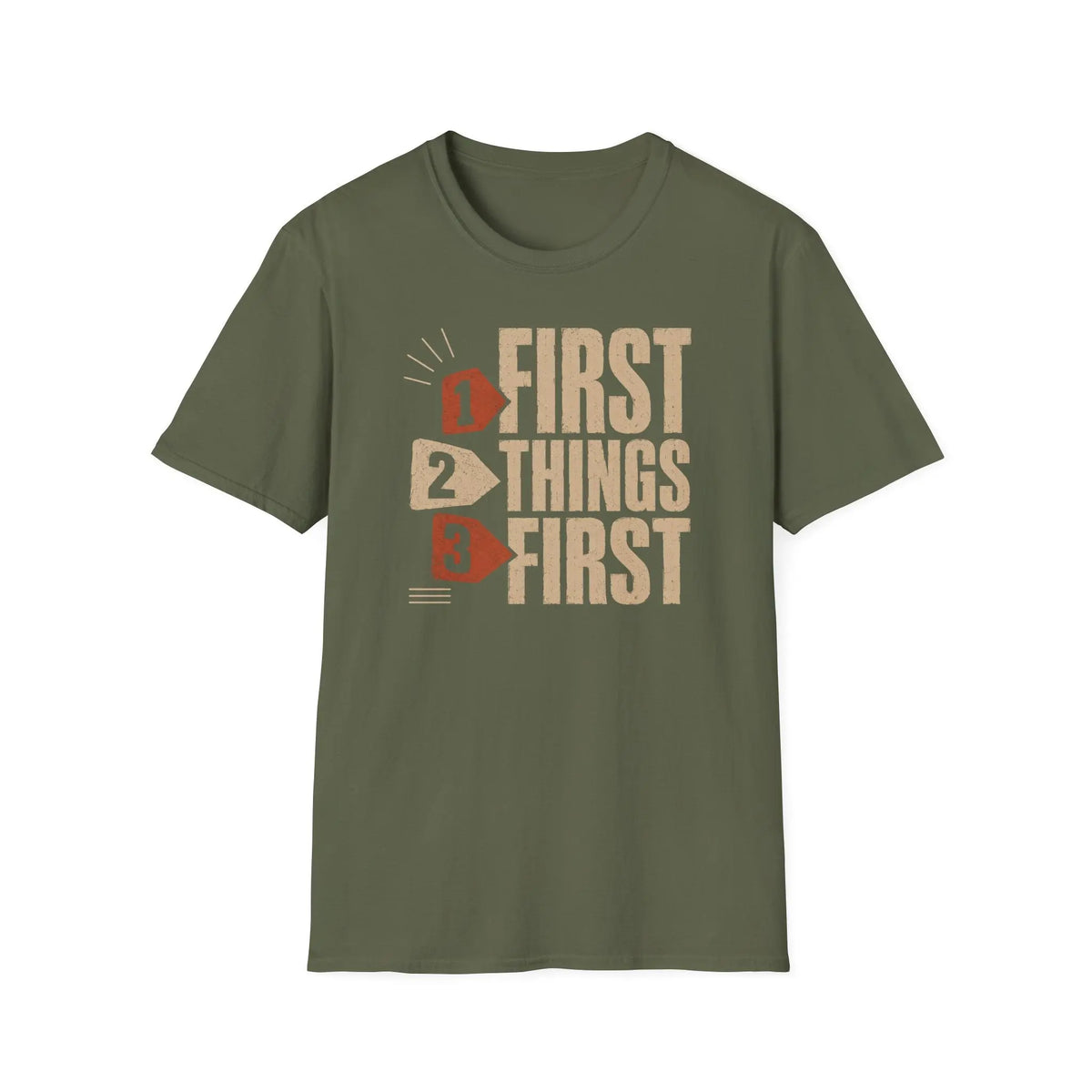 First Things First - Premium Cotton T-Shirt Into Recovery