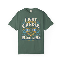 Light Another Candle I'm Still Sober Hanukkah Recovery T-Shirt