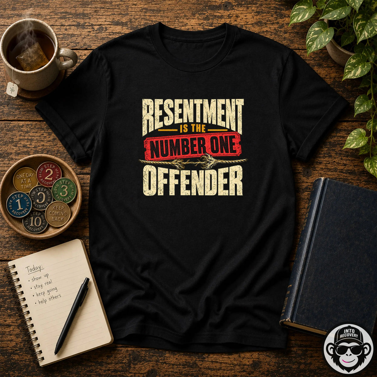 Resentment Is The Number One Offender Recovery T-Shirt Into Recovery