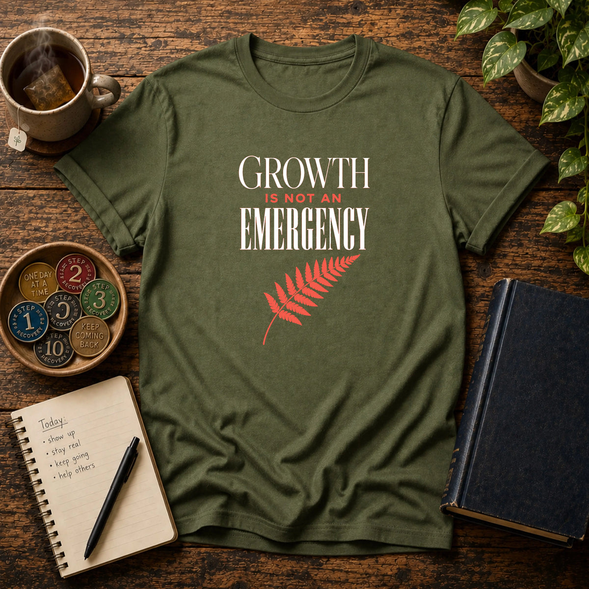 Growth Is Not An Emergency - Premium Cotton T-Shirt Into Recovery