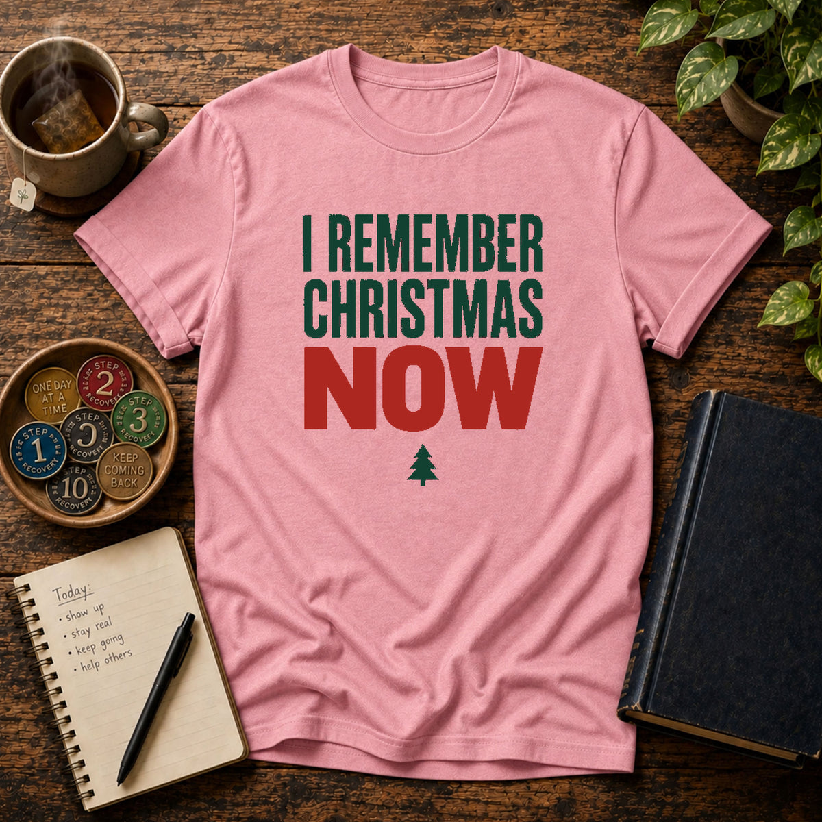 I Remember Christmas Now Festive Recovery T-Shirt