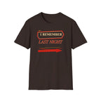 I Remember Last Night - Premium Cotton T-Shirt Into Recovery