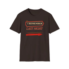 I Remember Last Night - Premium Cotton T-Shirt Into Recovery