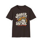Sober Looks Good On Me - Premium Cotton T-Shirt Into Recovery