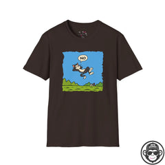 Existential Cat Pondering - Premium Cotton T-Shirt Into Recovery