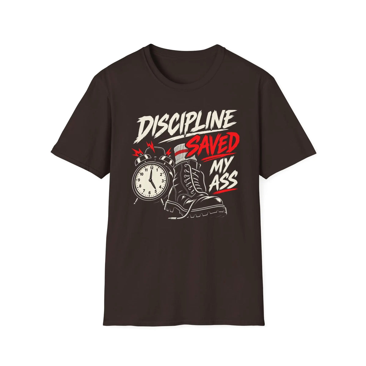 Discipline Saved My Ass - Premium Cotton T-Shirt Into Recovery