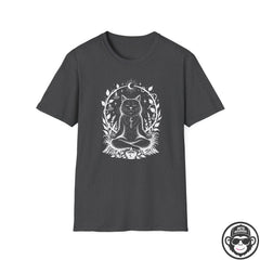 Mediative Cat - Premium Cotton T-Shirt Into Recovery