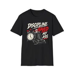 Discipline Saved My Ass - Premium Cotton T-Shirt Into Recovery