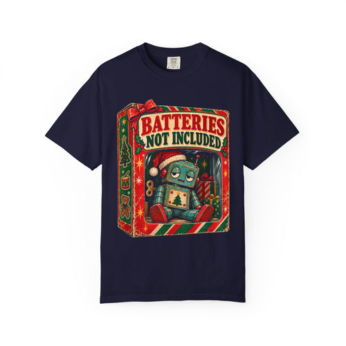 Batteries Not Included Retro Toy Christmas T-Shirt