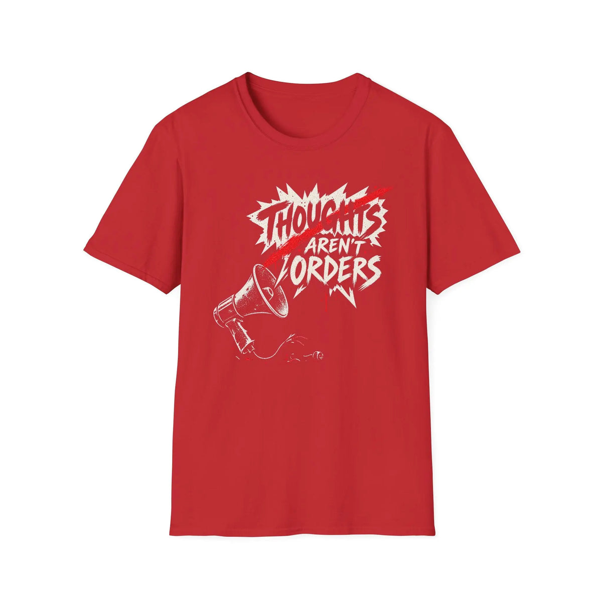Thoughts Aren't Orders - Premium Cotton T-Shirt Into Recovery