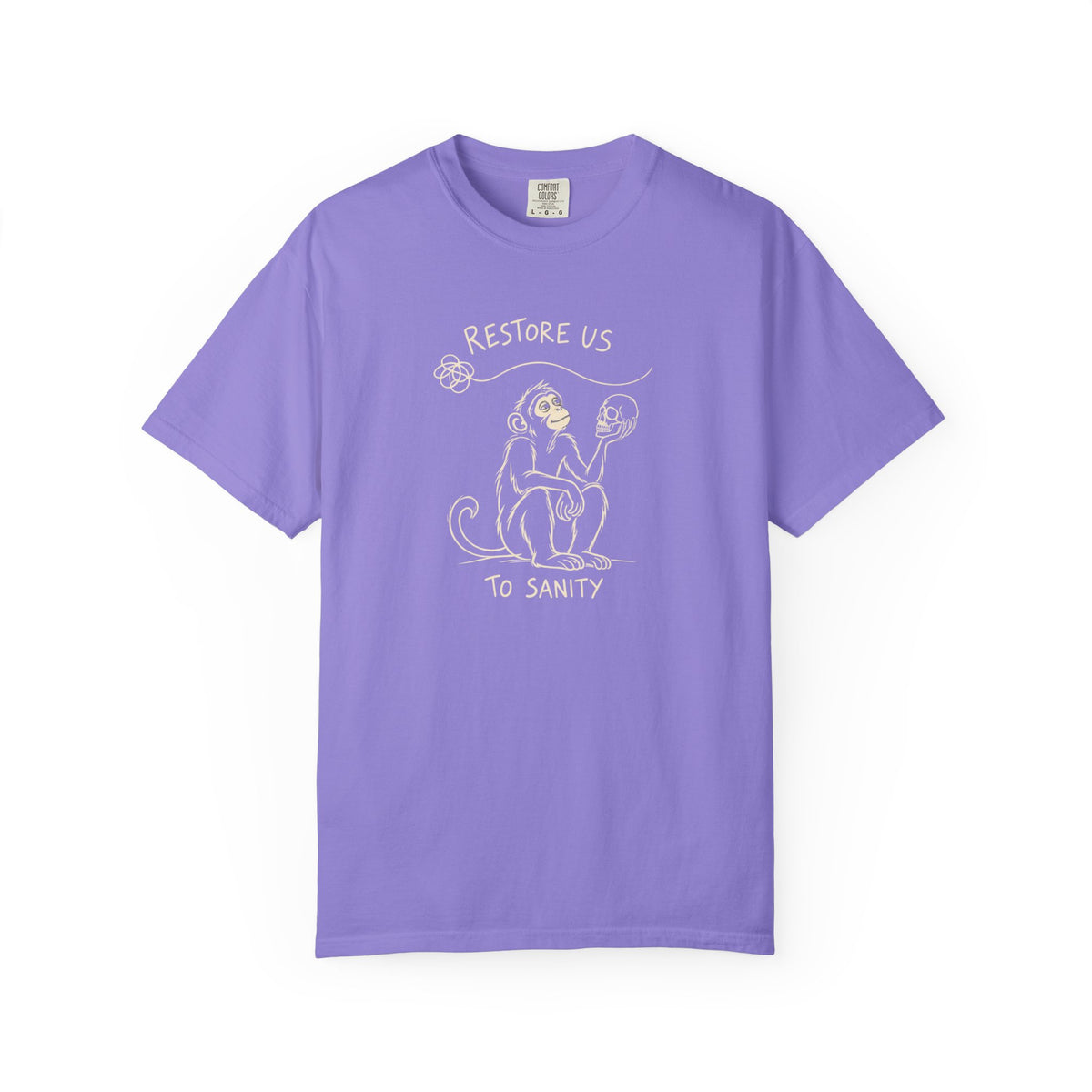 Restore Us To Sanity (Monkey) 12-Step Recovery T-Shirt