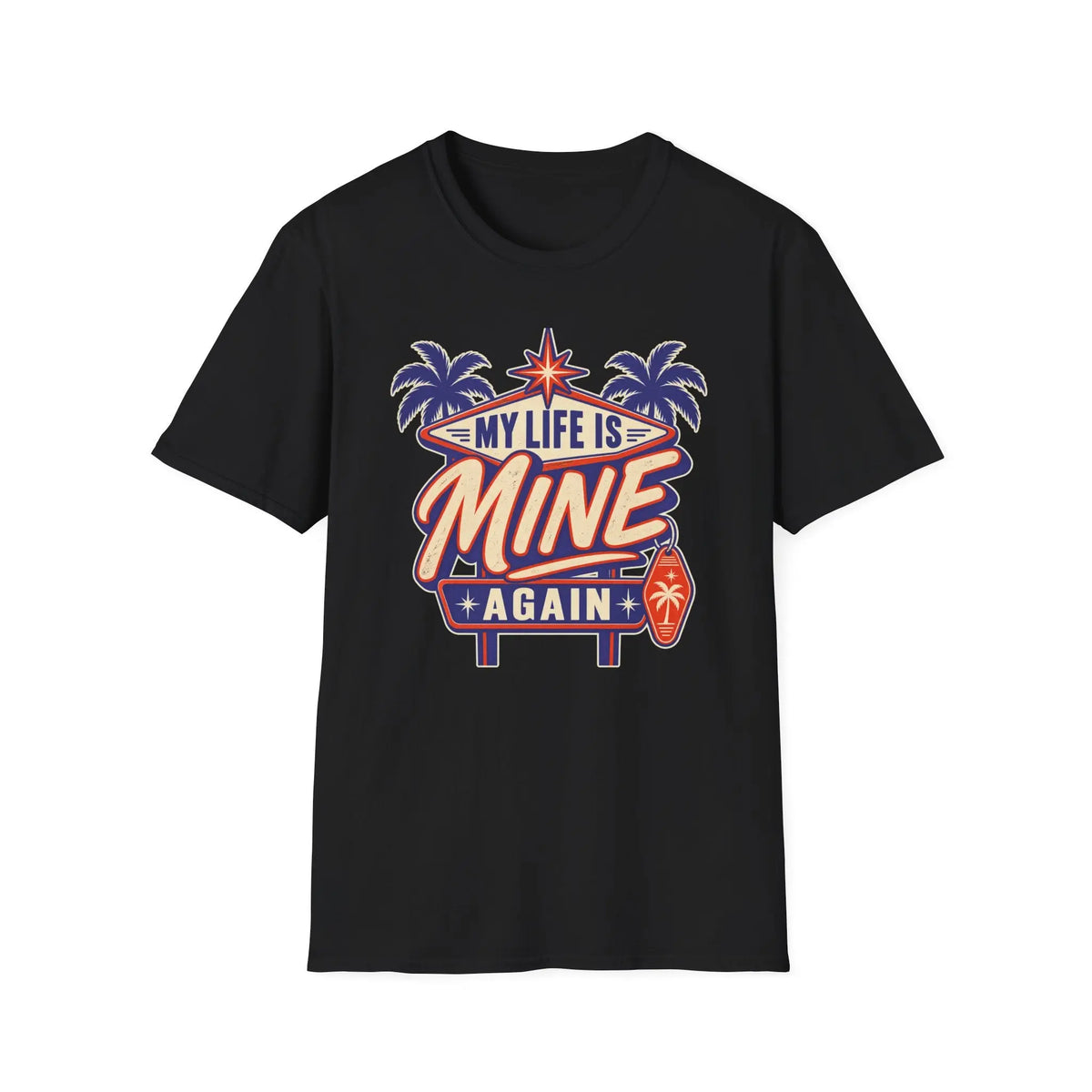 My Life Is Mine Again - Premium Cotton T-Shirt Into Recovery