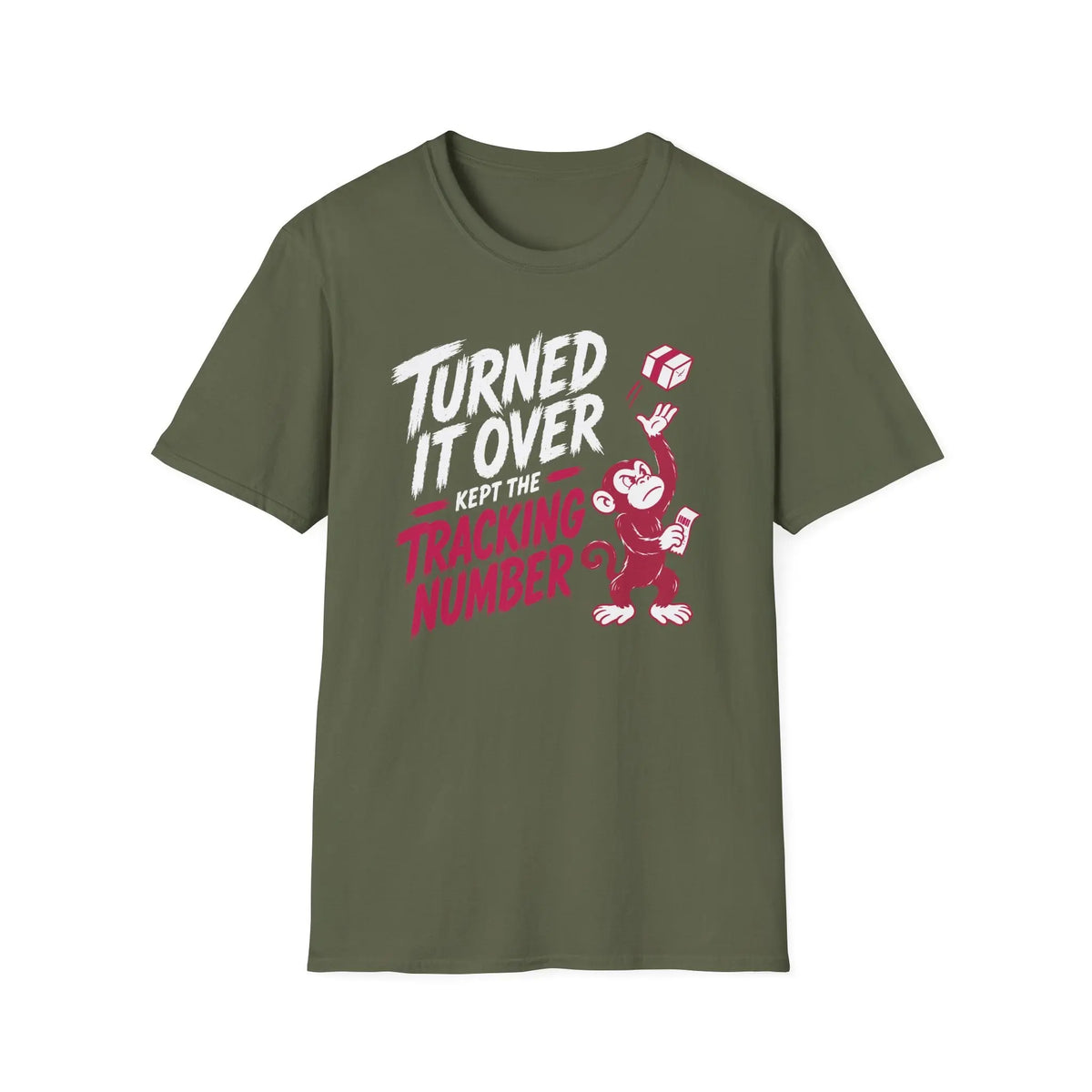Turned It Over Kept The Tracking Number - Premium Cotton T-Shirt Into Recovery