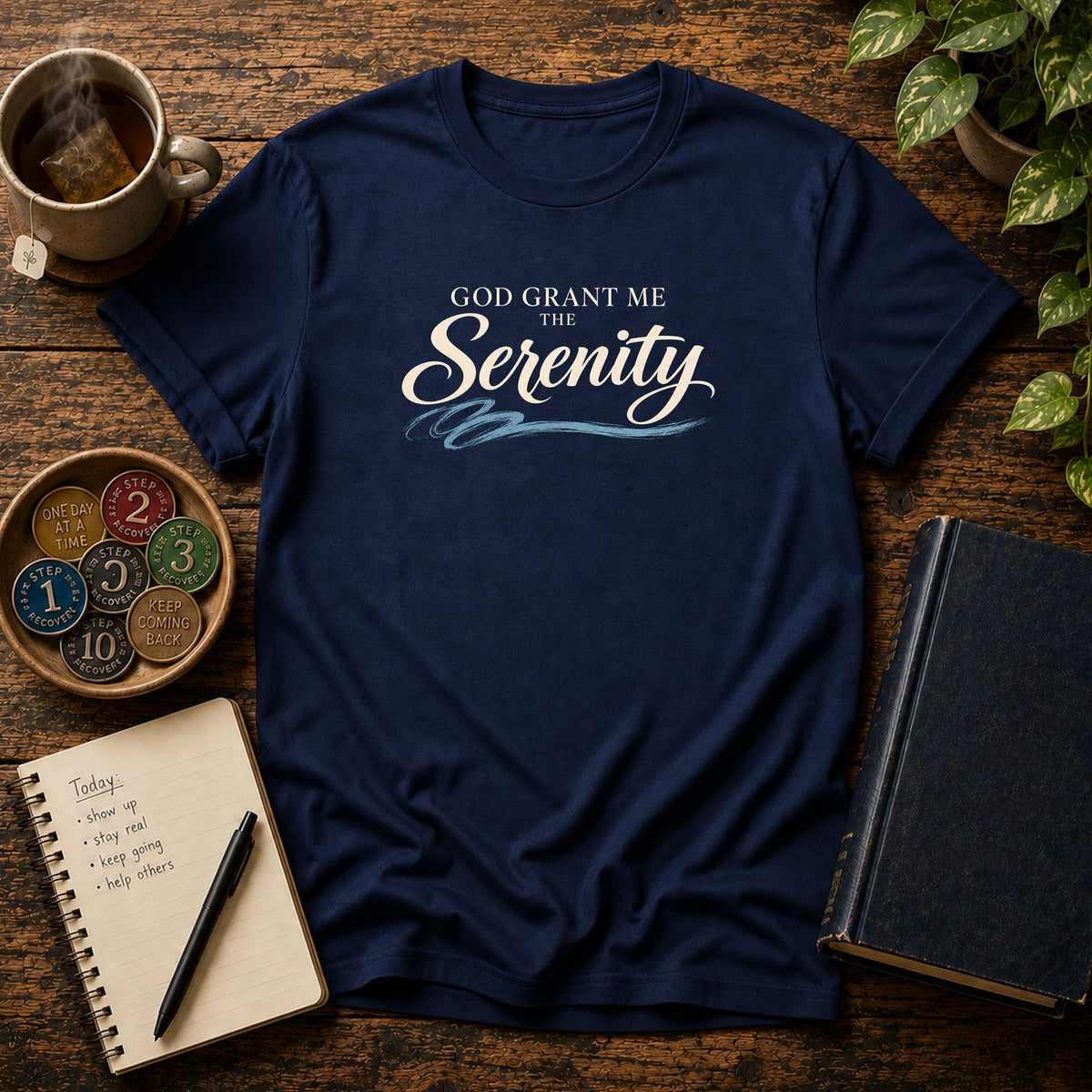 God Grant Me the Serenity 12-Step Recovery T-Shirt