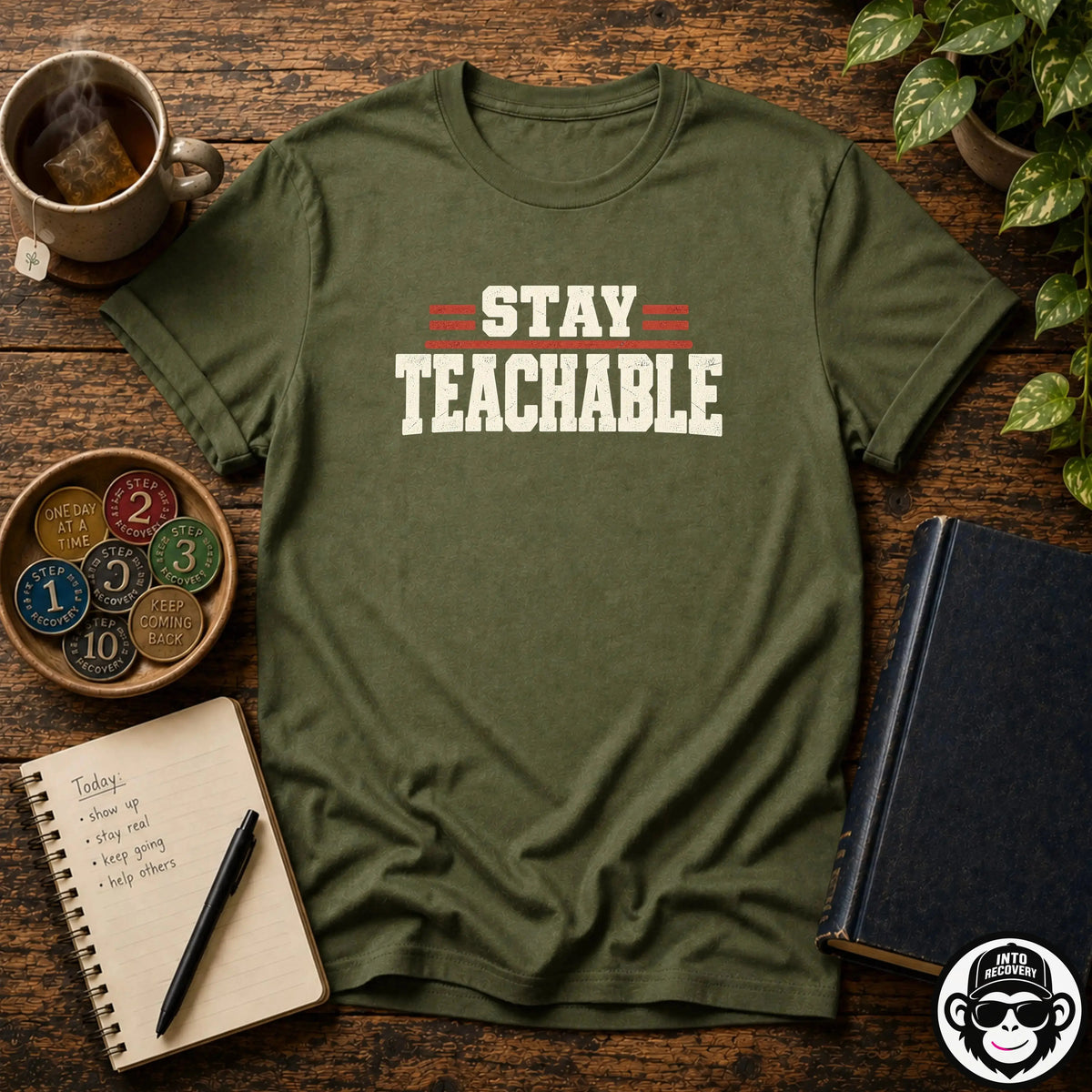 Stay Teachable - Comfort ColorsÂ® T-Shirt Into Recovery