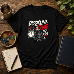 Discipline Saved My Ass - Premium Cotton T-Shirt Into Recovery