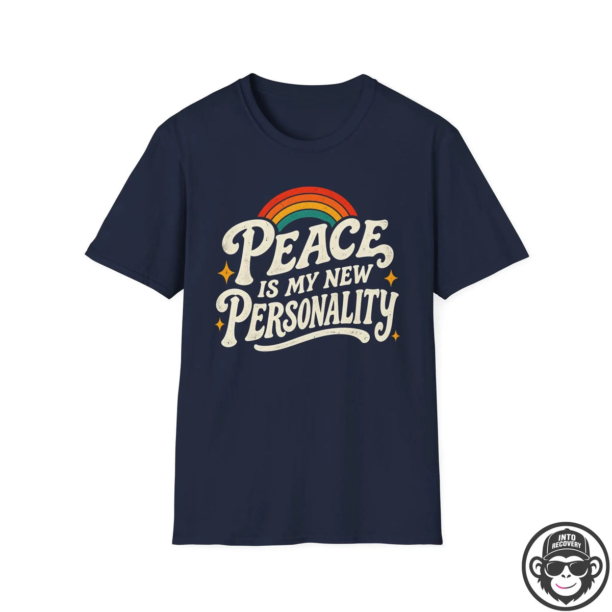 Peace IS My New Personality - Premium Cotton T-Shirt Into Recovery