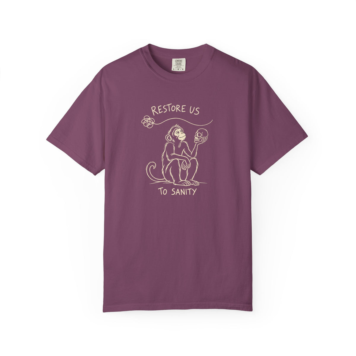 Restore Us To Sanity (Monkey) 12-Step Recovery T-Shirt